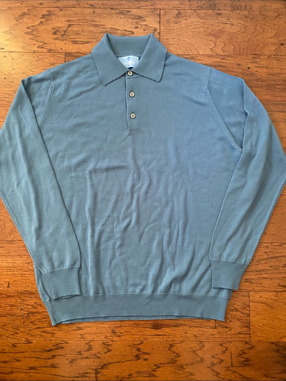 Ben Silver Charleston Polo merino wool sweater-xl